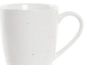 Set van 4 mokken DKD Home Decor Wit Natuurlijk Rubberwood Keramiek 300 ml 19 x 13 x 31 cm - thumbnail