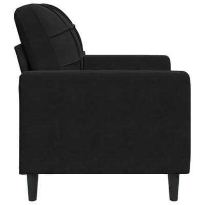 Fauteuil 60 cm fluweel zwart Fauteuil 60 cm fluweel zwart