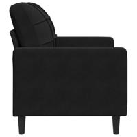Fauteuil 60 cm fluweel zwart - thumbnail