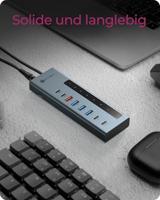 ICY BOX ib-hub1743-cpd 9-in-1 hub dockingstation (blauw) - thumbnail