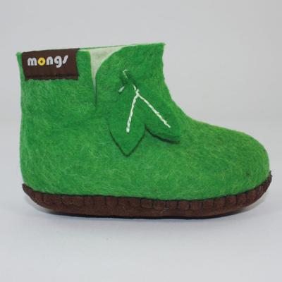 Kinderpantoffels van Vilt (Groen - Maat 25) Kinderpantoffels van Vilt (Groen - Maat 25)
