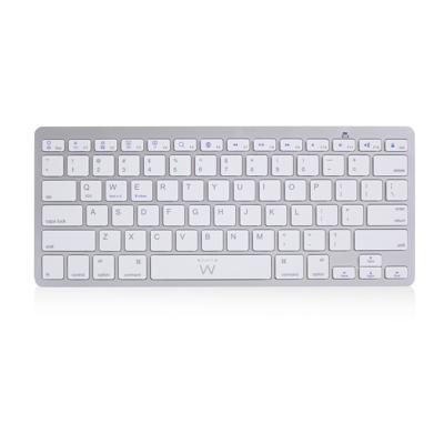 Ewent EW3161 Bluetooth-toetsenbord, Spaans (QWERTY), draadloos toetsenbord voor iPhone, iOS, iPad, Samsung, Huawei, Android, Windows, wit