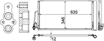 Condensor, airconditioning AC590000S