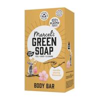 Marcel's Green Soap Shower bar vanilla & cherry 150 Gram - thumbnail