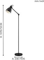 Eglo Landelijke vloerlampPriddy - 49471 - thumbnail