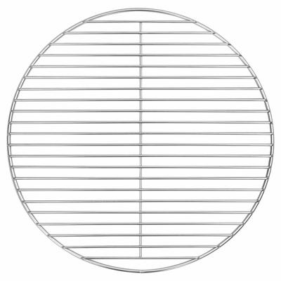 VidaXL Barbecuerooster zilver 43 x 43 cm roestvrij staal