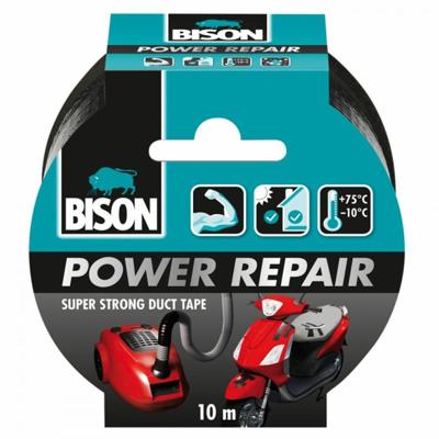 Power Repair Zwart Rol 10 m BisonPower repair tape zwart rol a10 m Bison - Bison