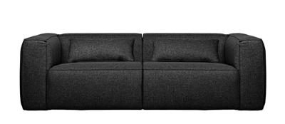WOOOD Bank 'Bean' 3,5-zits, kleur Donkergrijs