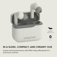 CREATIVE Zen Air Plus Lichte, echte draadloze in-ear met Bluetooth LE-audio, hybride actieve ruisonderdrukking, omgevingsmodus, tot 32 uur totale speeltijd, 6 microfoons - thumbnail