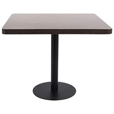 VidaXL Bistrotafel 80x80 cm mdf donkerbruin VidaXL Bistrotafel 80x80 cm mdf donkerbruin