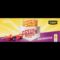 Jumbo Meergranenbiscuits Bosvruchten 6 x 2 Stuks - thumbnail