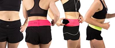 Avento taille sportband twist fluorgeel/zwart maat m | 10 stuks