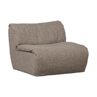 Woood Baggy 1-zitsbank geweven Bruin Melange - thumbnail