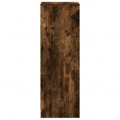 Dressoir met LED 38x34x100 cm bewerkt hout gerookt eikenkleurig Dressoir met LED 38x34x100 cm bewerkt hout gerookt eikenkleurig