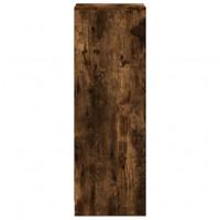 Dressoir met LED 38x34x100 cm bewerkt hout gerookt eikenkleurig - thumbnail