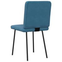 Eetkamerstoelen 6 st fluweel blauw - thumbnail