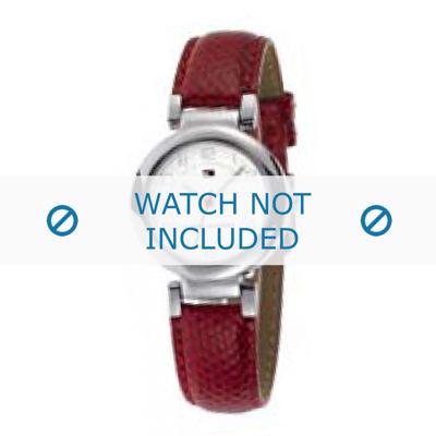 Tommy Hilfiger horlogeband TH-34-3-14-0672 - TH679300899 / 1780720 Leder Rood 11mm + rood stiksel Tommy Hilfiger horlogeband TH-34-3-14-0672 - TH679300899 / 1780720 Leder Rood 11mm + rood stiksel