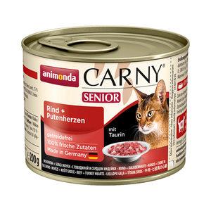 ANIMONDA Carny Senior Beef and turkey hearts - nat kattenvoer - 200g