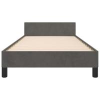 Bedframe zonder matras 80x200 cm fluweel donkergrijs - thumbnail