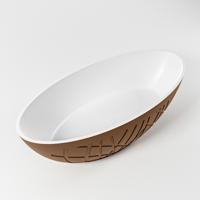 Vrijstaand Bad MONDIAZ HOLM 180x85cm Kleur Rust / Talc - thumbnail