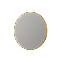 Spiegel INK SP24 100x4x100 cm incl. direct LED-Verlichting Rondom en Spiegelverwarming Mat Goud - thumbnail