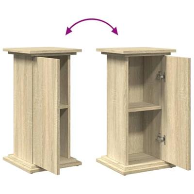 VidaXL Sokkel met opbergruimte 31x30x60 cm bewerkt hout sonoma eiken