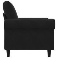 Fauteuil 60 cm fluweel zwart - thumbnail