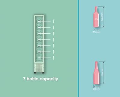 Vinotheek Candy CCVB 15/1 Zwart