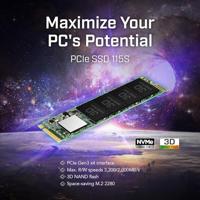 Transcend 115S 500 GB NVMe/PCIe M.2 SSD 2280 harde schijf PCIe NVMe 3.0 x4 Retail TS500GMTE115S - thumbnail