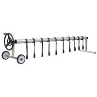 Zwembadhoesroller met roestvrijstalen frame - thumbnail