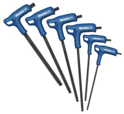 Expert by Facom t-inbussleutels met heft, 6-kant en kogelkop | 6-delig | 3-8 mm | E121616 - E121616 Expert by Facom t-inbussleutels met heft, 6-kant en kogelkop | 6-delig | 3-8 mm | E121616 - E121616