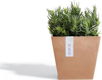 Ecopots Rotterdam kunststof bloempot Terracotta - Ø 18,3 cm