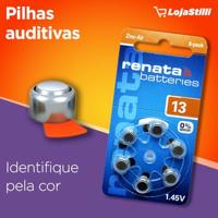 Renata Hearing Aid PR48 knoopcel ZA 13 zink-lucht 305 mAh 1,4 V 6 st. - thumbnail