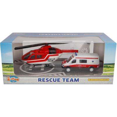 2 Play ambulanceset diecast 2 delig