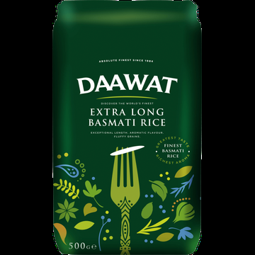 Daawat Extra Long Basmati Rice 500 g bij Jumbo