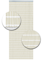 Vliegengordijn Hulzen Crème - 100cm x 240cm - thumbnail