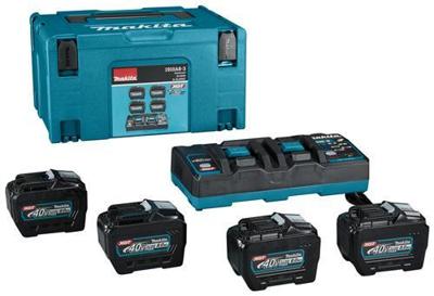 Makita accu startset xgt dc40rb/4xbl4080f