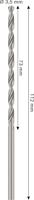Bosch Accessoires PRO Metal HSS-G Metaalboor | Lang | DIN 340 | 3,5 x 73 x 112 mm - 2608577683 - thumbnail