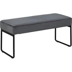 Xemo bank velours grijs.