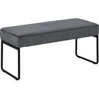 Xemo bank velours grijs. - thumbnail