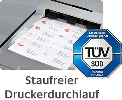 Avery-Zweckform L4736REV-100 Universele etiketten 45.7 x 21.2 mm Papier Wit 4800 stuk(s) Weer verwijderbaar Inkjet, Laser (zwart/wit), Laser (kleur), Kopiëren