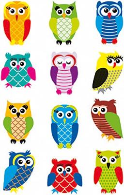 Etiket HERMA 3224 uilen glitterfolie | 10 stuks