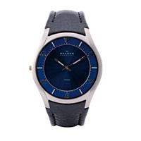 Horlogeband Skagen 619XXLTLN Leder Zwart - thumbnail