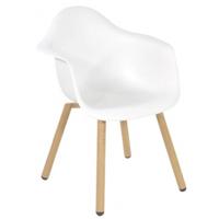 Montreux kunststof tuinstoel wit - thumbnail