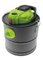 Qlima ASZB1018 as stofzuiger 18 l Zwart, Groen, Zilver - thumbnail