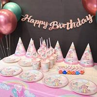 Letterslinger Happy Birthday Rose Goud 16x62cm - thumbnail