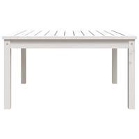 Tuintafel 82,5x82,5x45 cm massief grenenhout wit - thumbnail