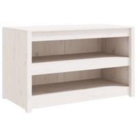 Keukenkast voor buiten MEPPEL 106x55x64 cm massief grenenhout wit - thumbnail