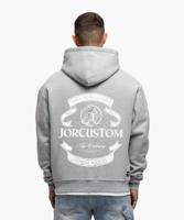 Jorcustom Ribbon Oversized Hoodie Heren Grijs - Maat M - Kleur: Grijs | Soccerfanshop - thumbnail