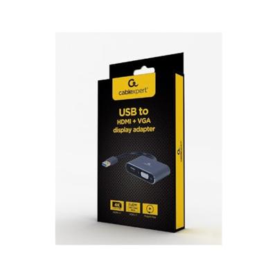USB naar HDMI + VGA beeldschermadapter, space grey